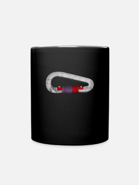 Karabiner - Tasse einfarbig - Schwarz