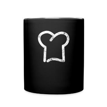 Kochmütze - Tasse einfarbig - Schwarz - Vorne