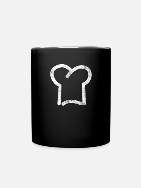 Kochmütze - Tasse einfarbig - Schwarz