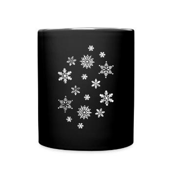 Winter - Tasse einfarbig - Schwarz - Vorne