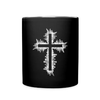 Jésus église religion croix - Mug uni - noir - Devant