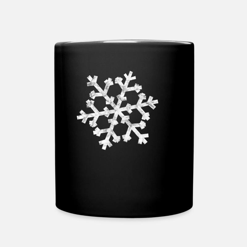 Schnee - Tasse einfarbig - Schwarz