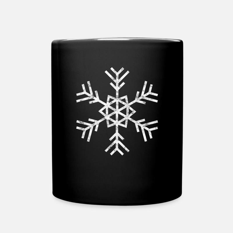 Schnee - Tasse einfarbig - Schwarz