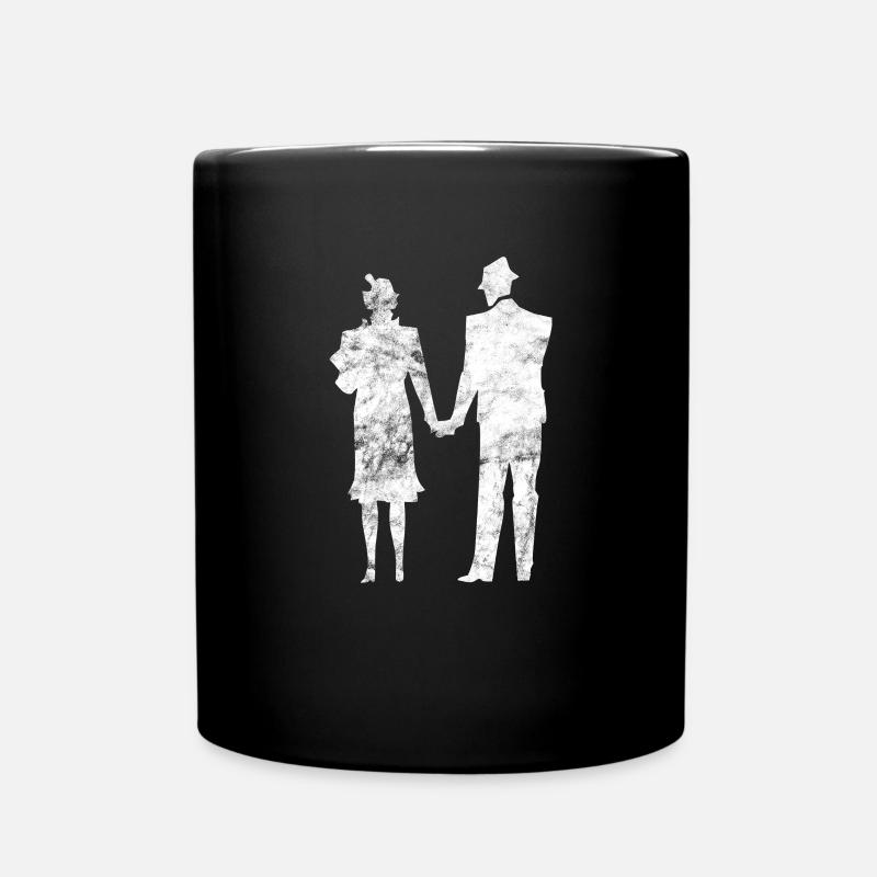 Paar Liebe - Tasse einfarbig - Schwarz