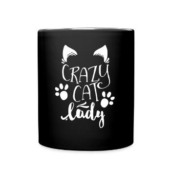 Crazy Cat Lady Shirt - Full Colour Mug - black - Front