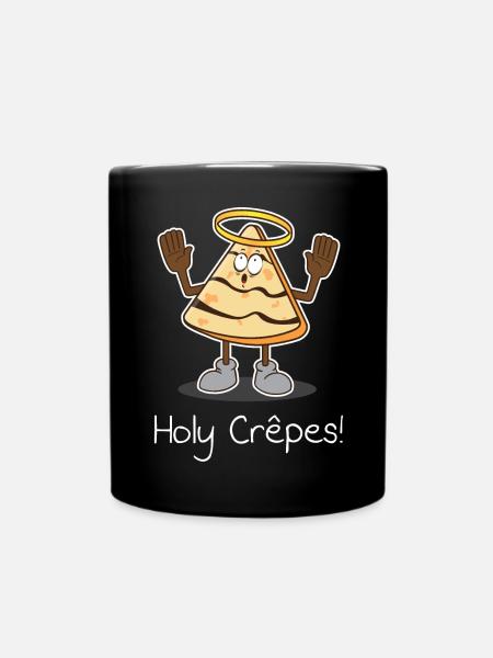 Holy Crêpes! Design - Tasse einfarbig - Schwarz