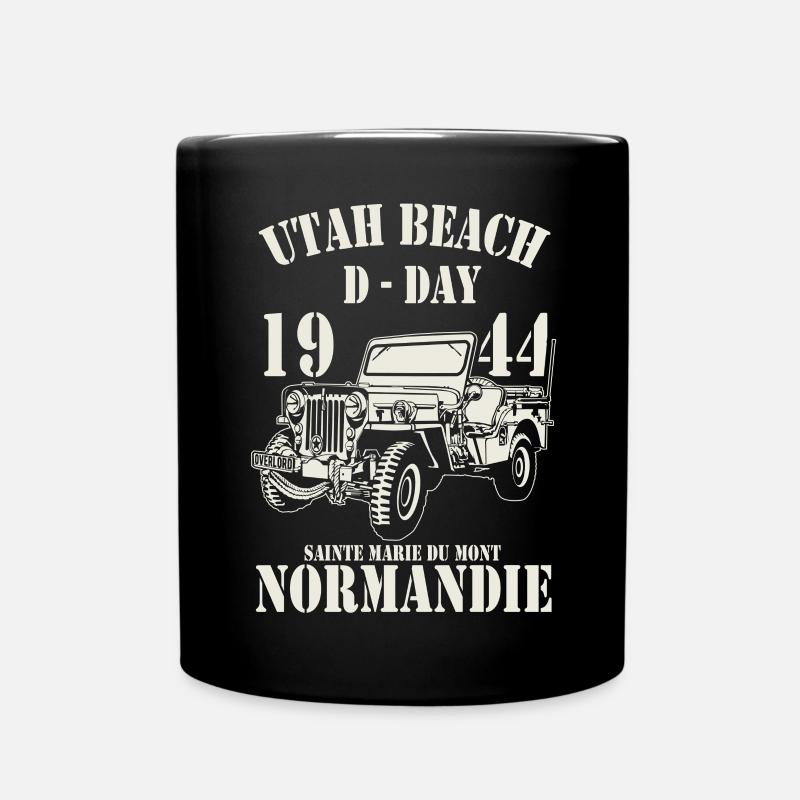 Utah Beach D-Day 1944 Normandie - Mug uni - noir