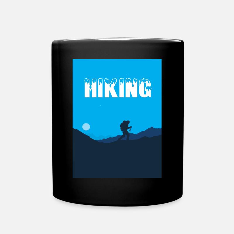 Randonnée Randonnée Alpinisme Loisirs Nature Aventure - Mug uni - noir