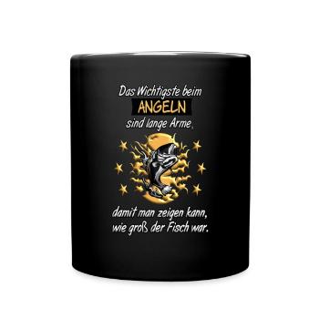 Fishing Fish Fish Angler Angel Gift - Full Colour Mug - black - Front