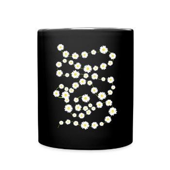 Daisy Chain - Tasse einfarbig - Schwarz - Vorne