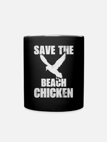 Strandhuhn - Tasse einfarbig - Schwarz