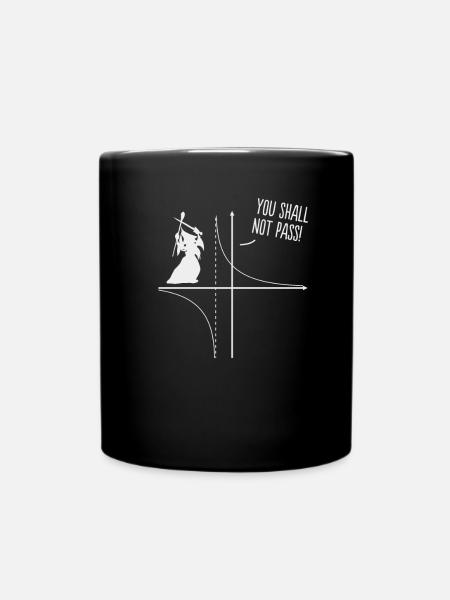 Lustiges Mathe Lehrer Geschenk Mathematik zauberer - Tasse einfarbig - Schwarz