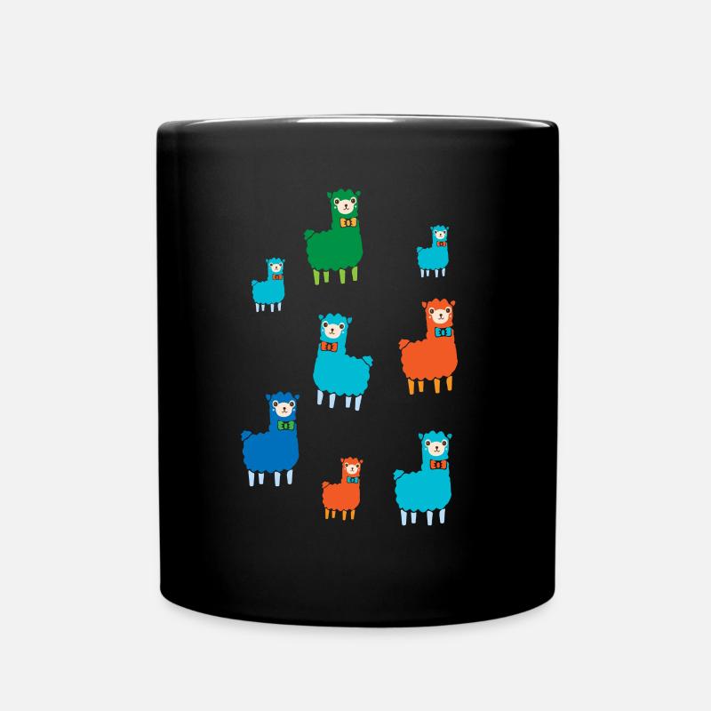 Alpagas - Mug uni - noir