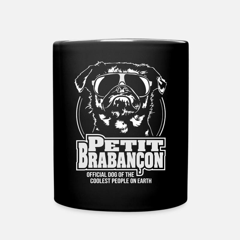 PETIT BRABANCON le peuple le plus cool Motif du chien de Wilsign - Mug uni - noir
