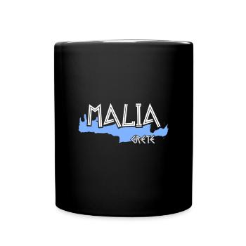 Malia Crète Été Grèce Vacances / Cadeau - Mug uni - noir - Devant