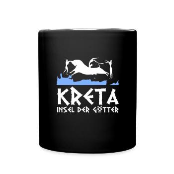 Crète île des dieux de la Grèce Cadeau - Mug uni - noir - Devant