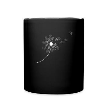 IMG cooles Fahrraddesign Fahrrad Natur Geschenk sp - Tasse einfarbig - Schwarz - Vorne