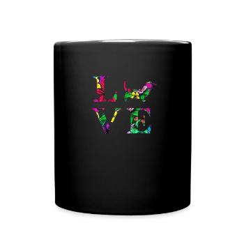 Dackel Dackelbesitzer Dachshund Weeni GeschenkIch, - Tasse einfarbig - Schwarz - Vorne