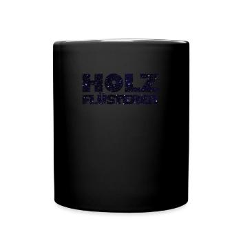 Forstwirt Waldarbeiter Holz machen Geschenk - Tasse einfarbig - Schwarz - Vorne