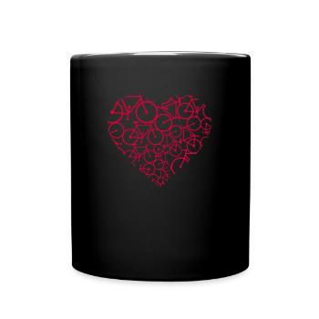 cool design vélo nature cadeau sport - Mug uni - noir - Devant