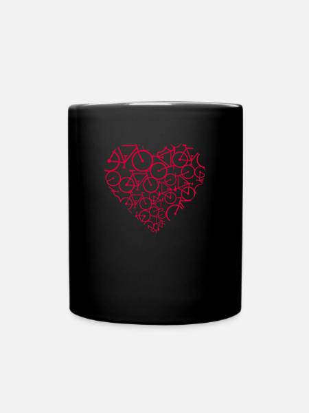 cool bike design bike nature gift sport - Full Colour Mug - black