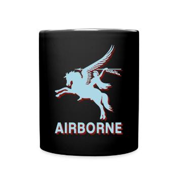 Arnhem Oosterbeek Parachute Regiment Airborne Para - Full Colour Mug - black - Front
