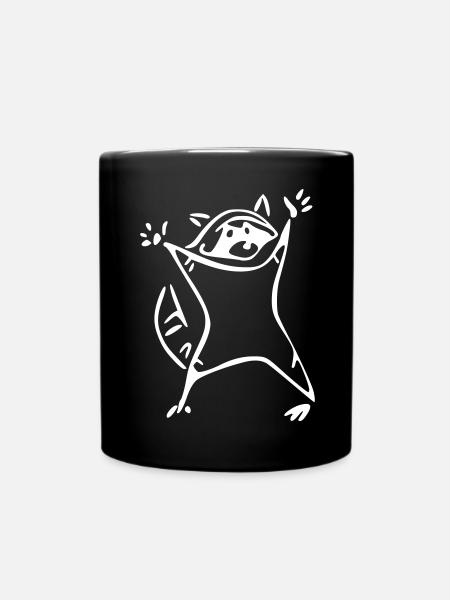 Raccoon - raccoon - Full Colour Mug - black