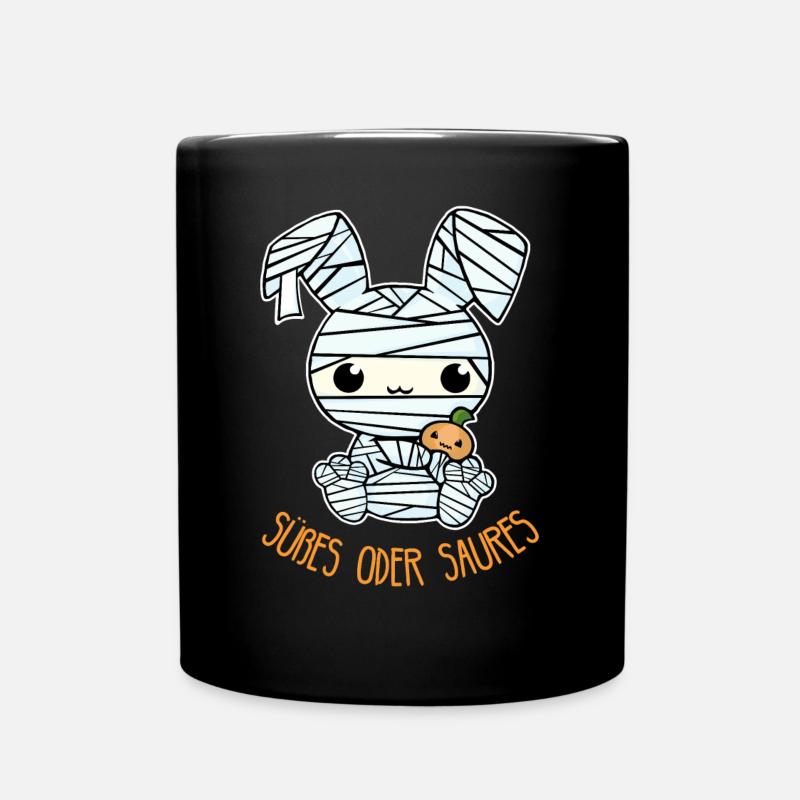 Cute Doll Halloween - Des bonbons ou un sort - Mug uni - noir