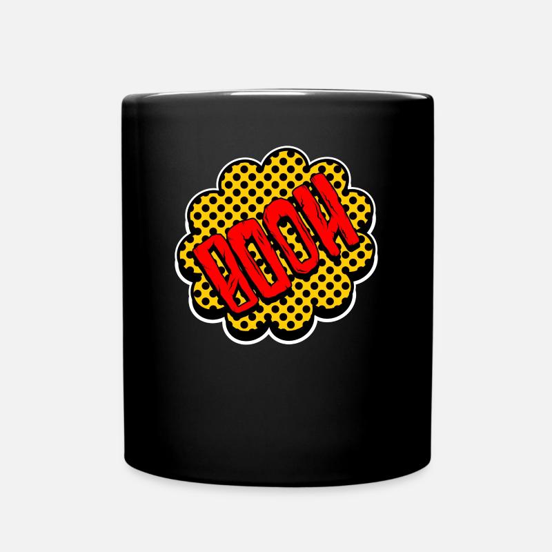Cartoon booh - Full Colour Mug - black