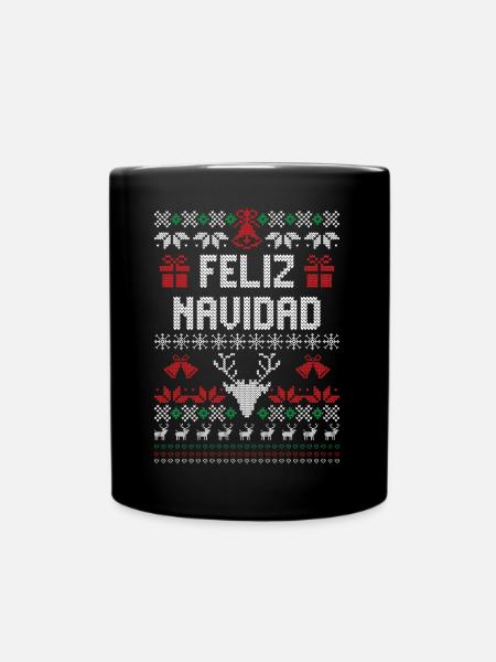 Feliz Navidad - Tasse einfarbig - Schwarz