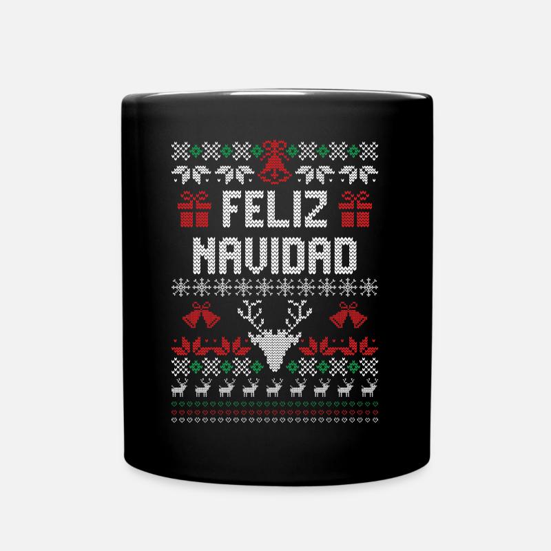 Feliz Navidad - Tasse einfarbig - Schwarz