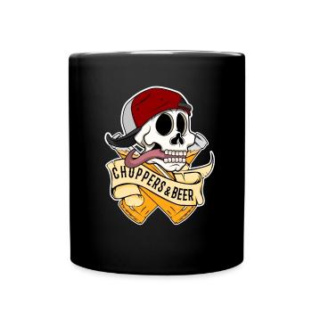 Choppers and Beer - Full Colour Mug - black - Front