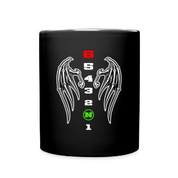 1N23456 gear shift - Full Colour Mug - black - Front
