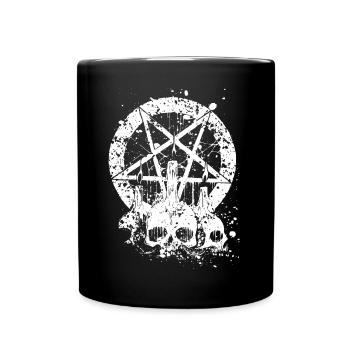 Gothic Skull - Tasse einfarbig - Schwarz - Vorne