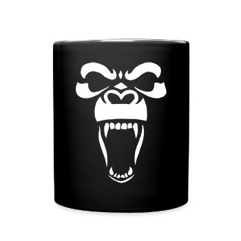 Gorille blanc - Mug uni - noir - Devant