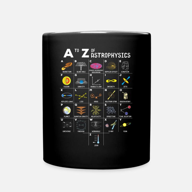 Amoureux d'astronomie drôle de A à Z - Mug uni - noir