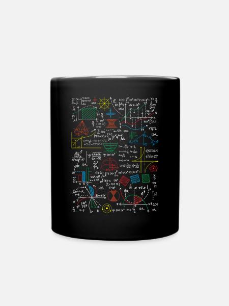 Fiche de mathématiques. Professeur de mathématiques drôle - Mug uni - noir
