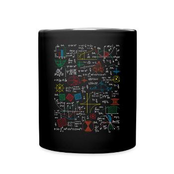 Funny math teacher math formulas - Full Colour Mug - black - Front