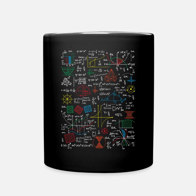 Formules mathématiques drôles de professeur de mathématiques - Mug uni - noir
