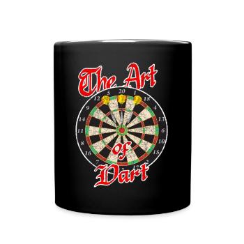 Darts sport - Full Colour Mug - black - Front