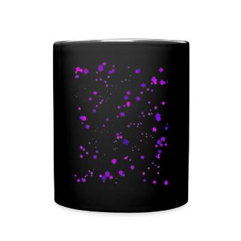 Taches de couleur violette - Mug uni - noir - Devant