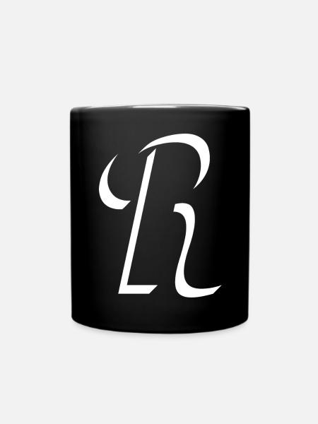 Lettre R, nom, la lettre R - Mug uni - noir