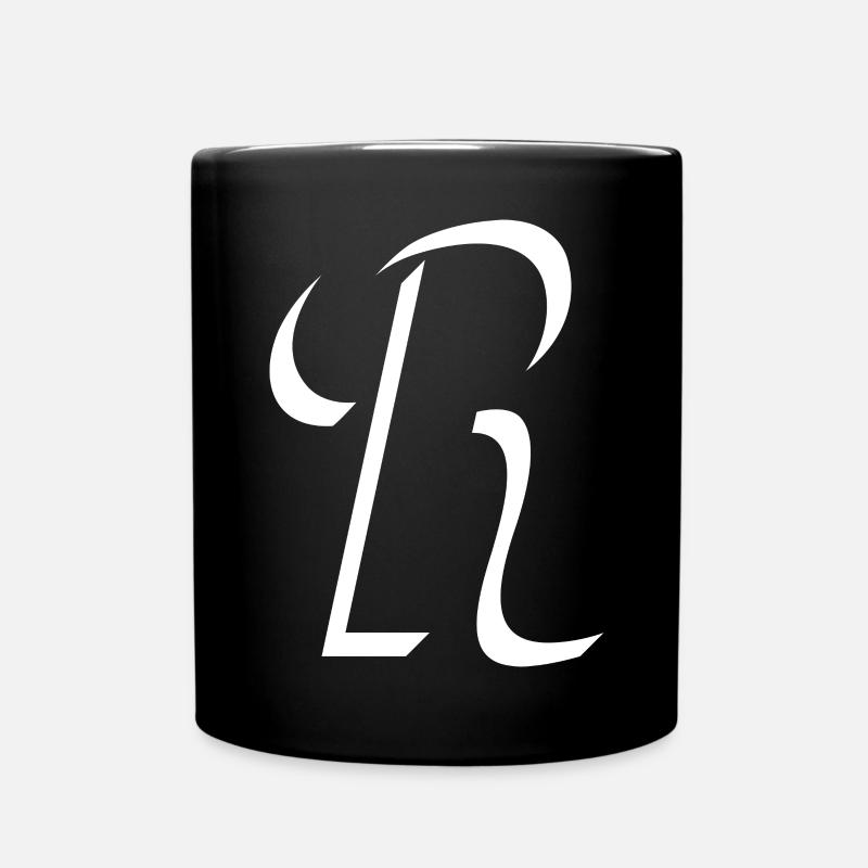 Lettre R, nom, la lettre R - Mug uni - noir