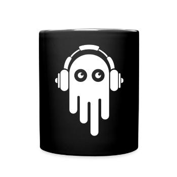 music ghost symbol beats monster funny funny icon - Full Colour Mug - black - Front