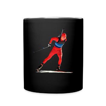 Biathlon - Mug uni - noir - Devant