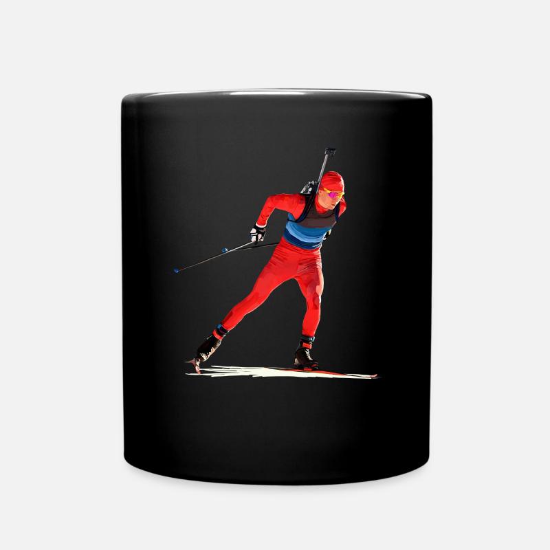 Biathlon - Tasse einfarbig - Schwarz