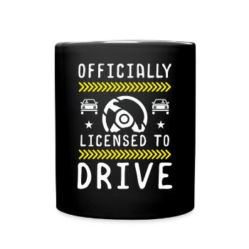 L’auto-école a réussi les automobilistes - Mug uni - noir - Devant