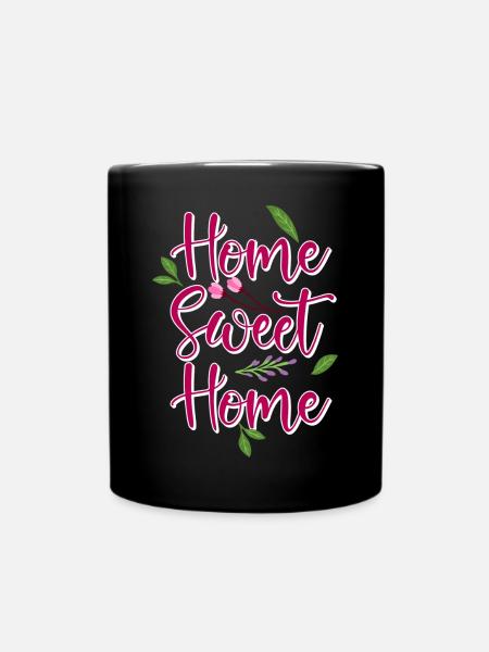home - Full Colour Mug - black