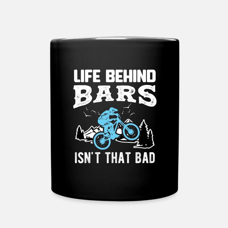 VÉLO LIFE BEHIND BARS ISN’T THAT BAD CADEAU - Mug uni - noir