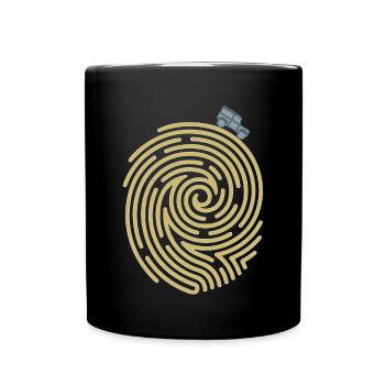 Empreinte digitale du défenseur - Mug uni - noir - Devant